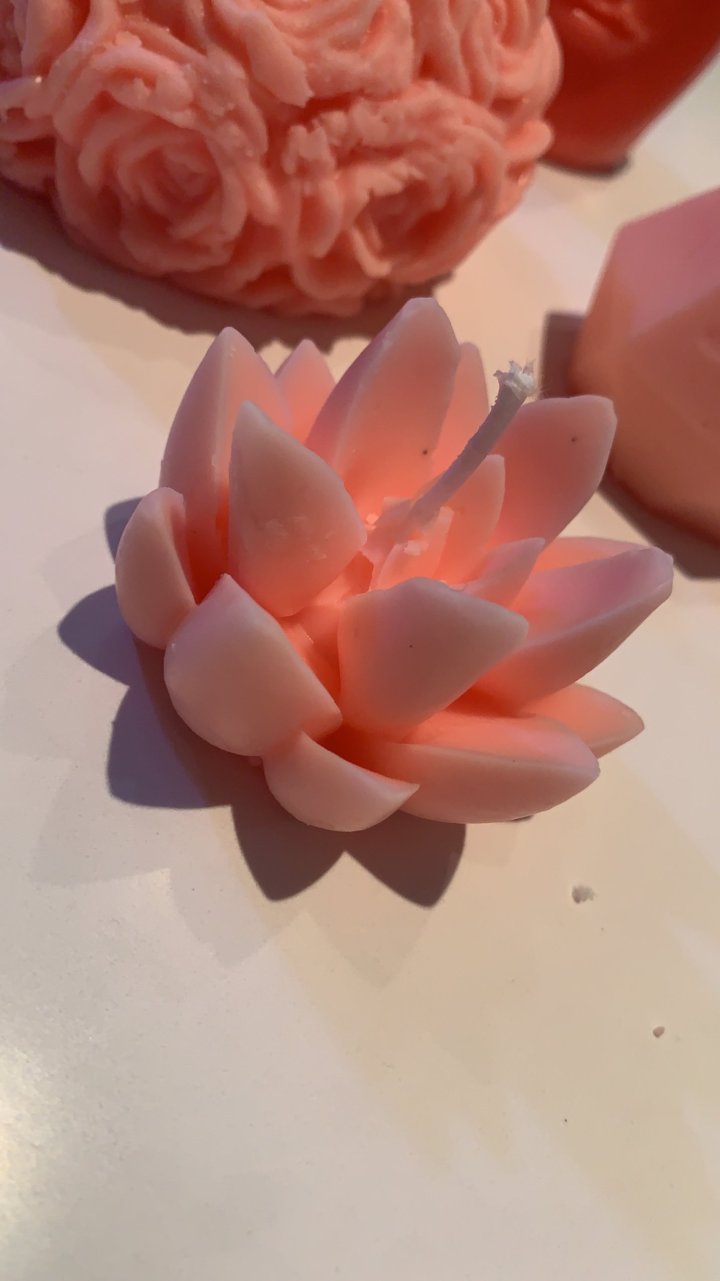 Vela decorativa/ aromática flor de lotto