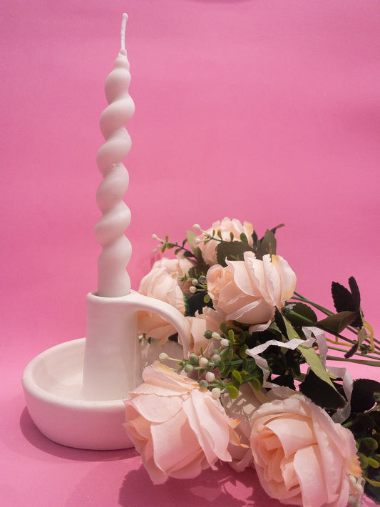 Combo candelabro con vela espiral | EDICIÓN VALENTINE'S DAY